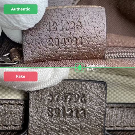 fake gucci bag serial number